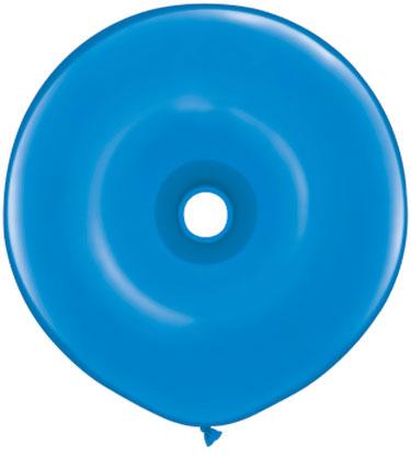 Qualatex Latex Dark Blue GEO Donut 16″ Latex Balloons (25)