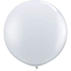Qualatex Latex Diamond Clear 36″ (3′ Spherical) Latex Balloons (2)