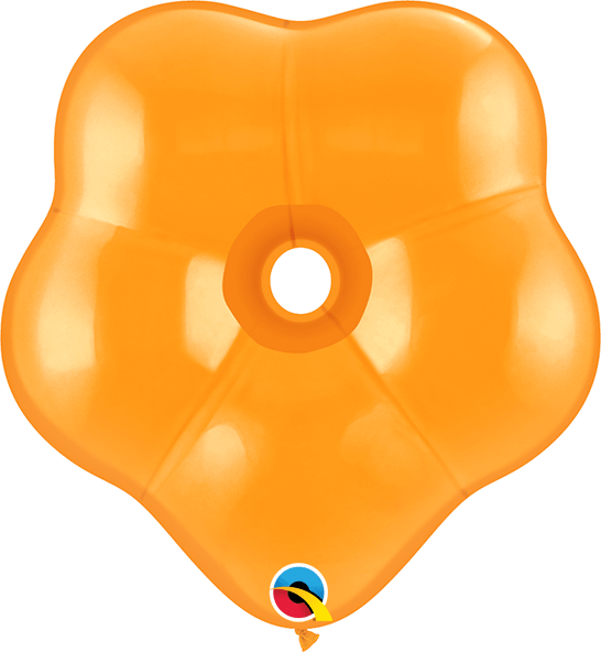 Qualatex Latex Mandarin Orange 6″ GEO Blossom Balloons (50)