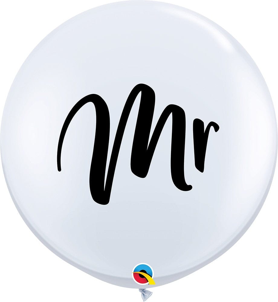 Qualatex Latex Mr. White 36″ Latex Balloons (2 count)