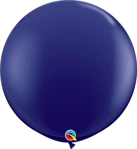 Qualatex Latex Navy 36″ (3′ Spherical) Latex Balloons (2)