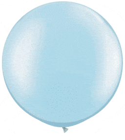 Qualatex Latex Pearl Light Blue 30″ Latex Balloons (2 count)