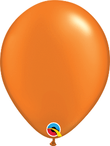 Qualatex Latex Pearl Mandarin Orange 11″ Latex Balloons (100)