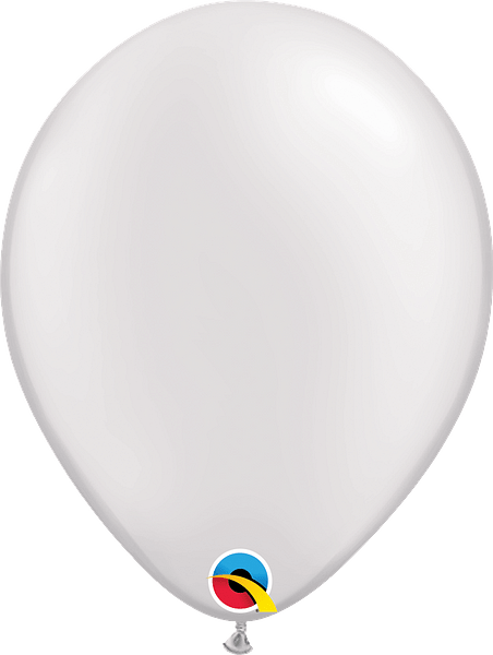 Qualatex Latex Pearl White 11″ Latex Balloons (25 count)