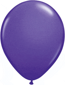 Qualatex Latex Purple Violet 11″ Latex Balloons (100 count)