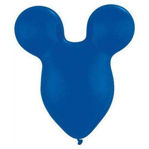 Qualatex Latex Sapphire Blue Mousehead 15″ Latex Balloons (50)