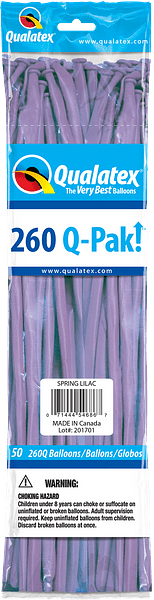 Qualatex Latex Spring Lilac 260Q Latex Balloons (50)