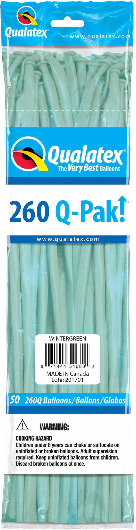 Wintergreen 260Q Latex Balloons (50)