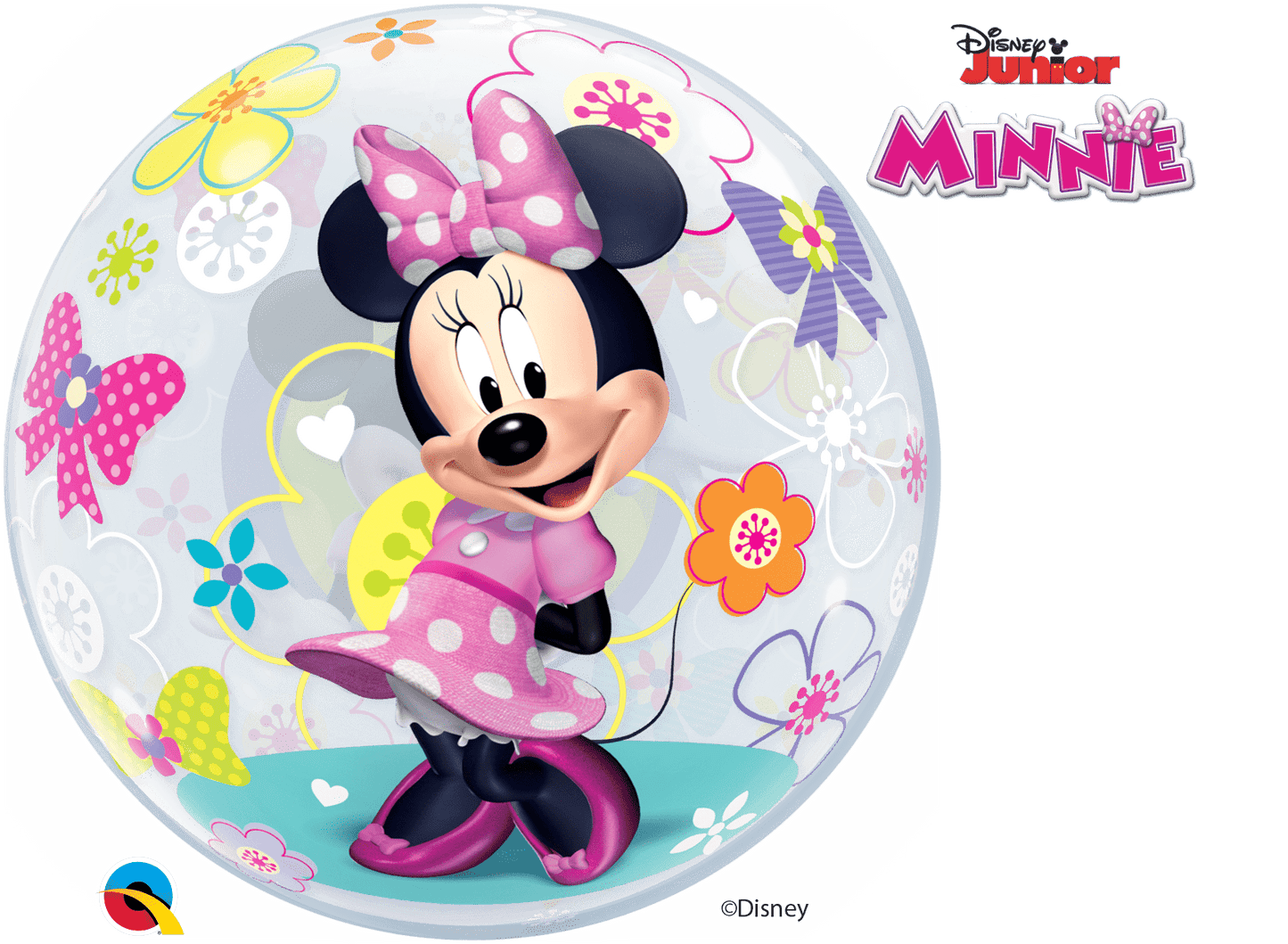 Qualatex Mylar & Foil 22" Disney Minnie Mouse Bow-Tique Bubble Balloon