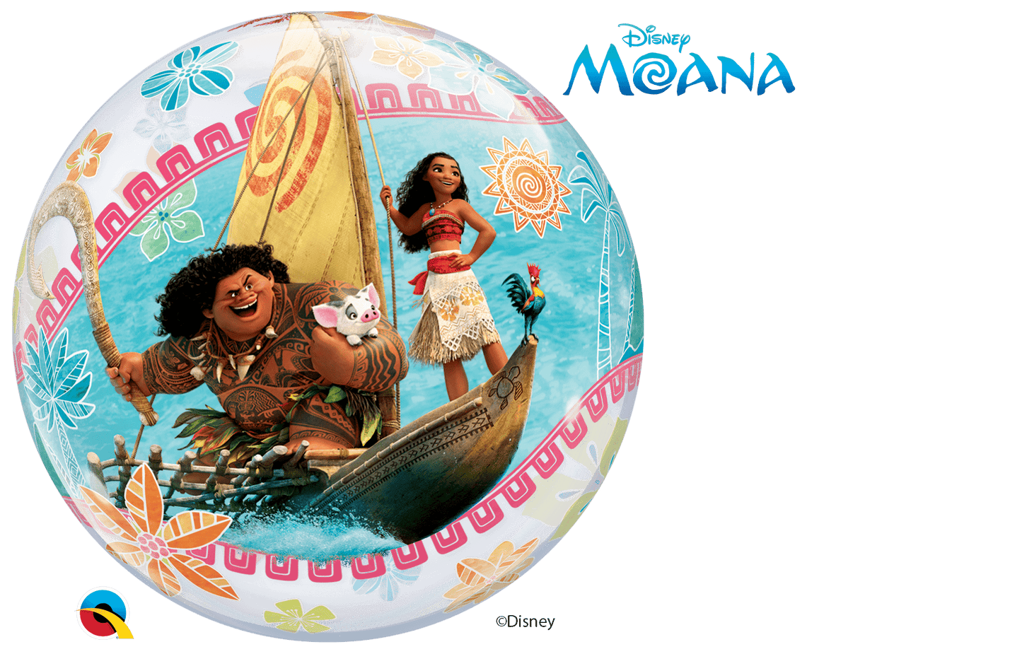 Qualatex Mylar & Foil 22" Disney Moana Bubble Balloon