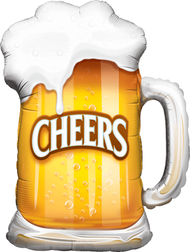 Qualatex Mylar & Foil 35" Giant Beer Mug Balloon