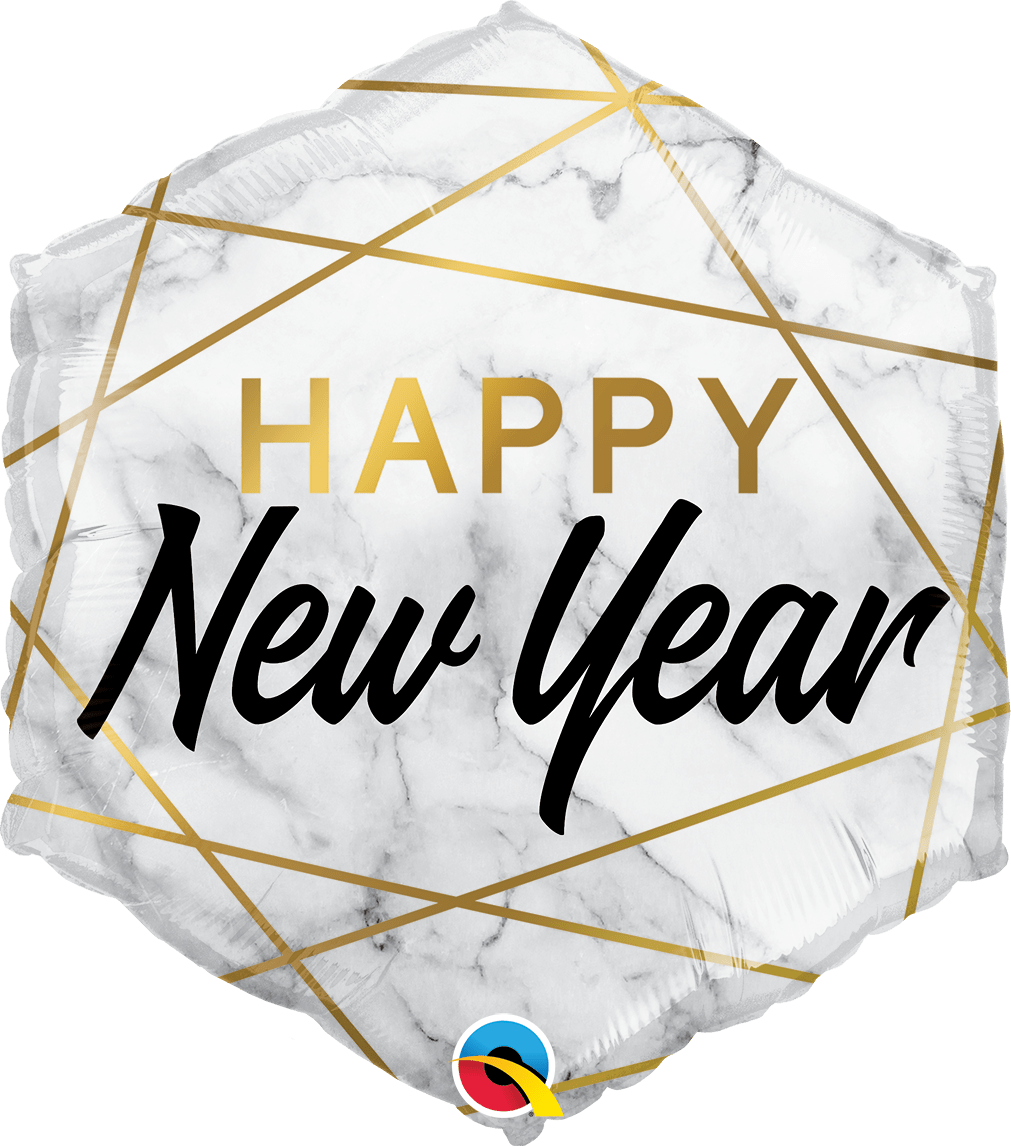 Qualatex Mylar & Foil Happy New Year 20″ Balloon