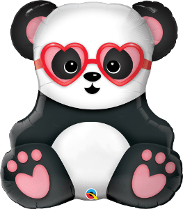 Panda Bear Lovestruck 27" tall Balloon