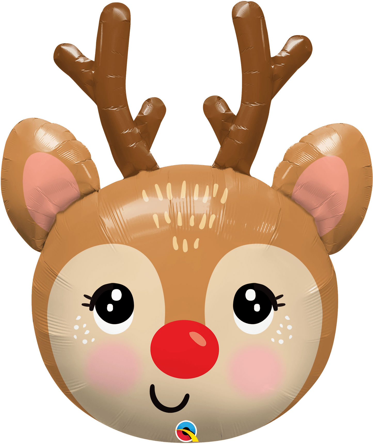 Qualatex Mylar & Foil Red-Nosed Reindeer 35″ Balloon