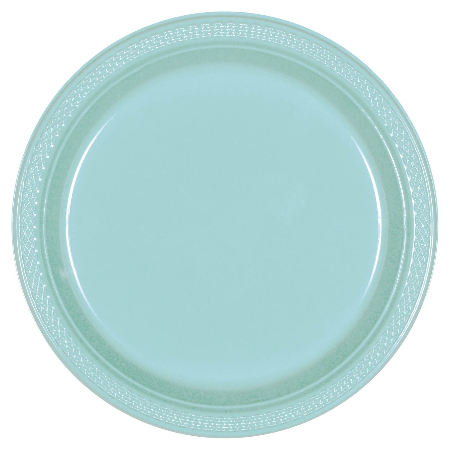 Robin's Egg Blue Plastic Plates 10″ by Amscan from Instaballoons