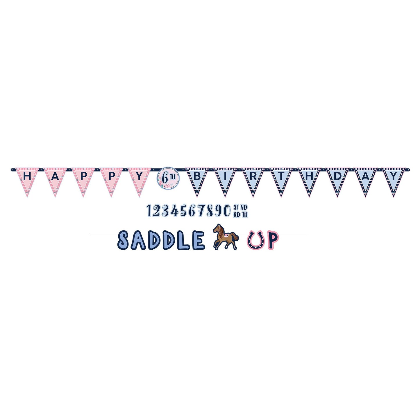 Saddle Up Personalized Birthday Banner Kit by Amscan from Instaballoons