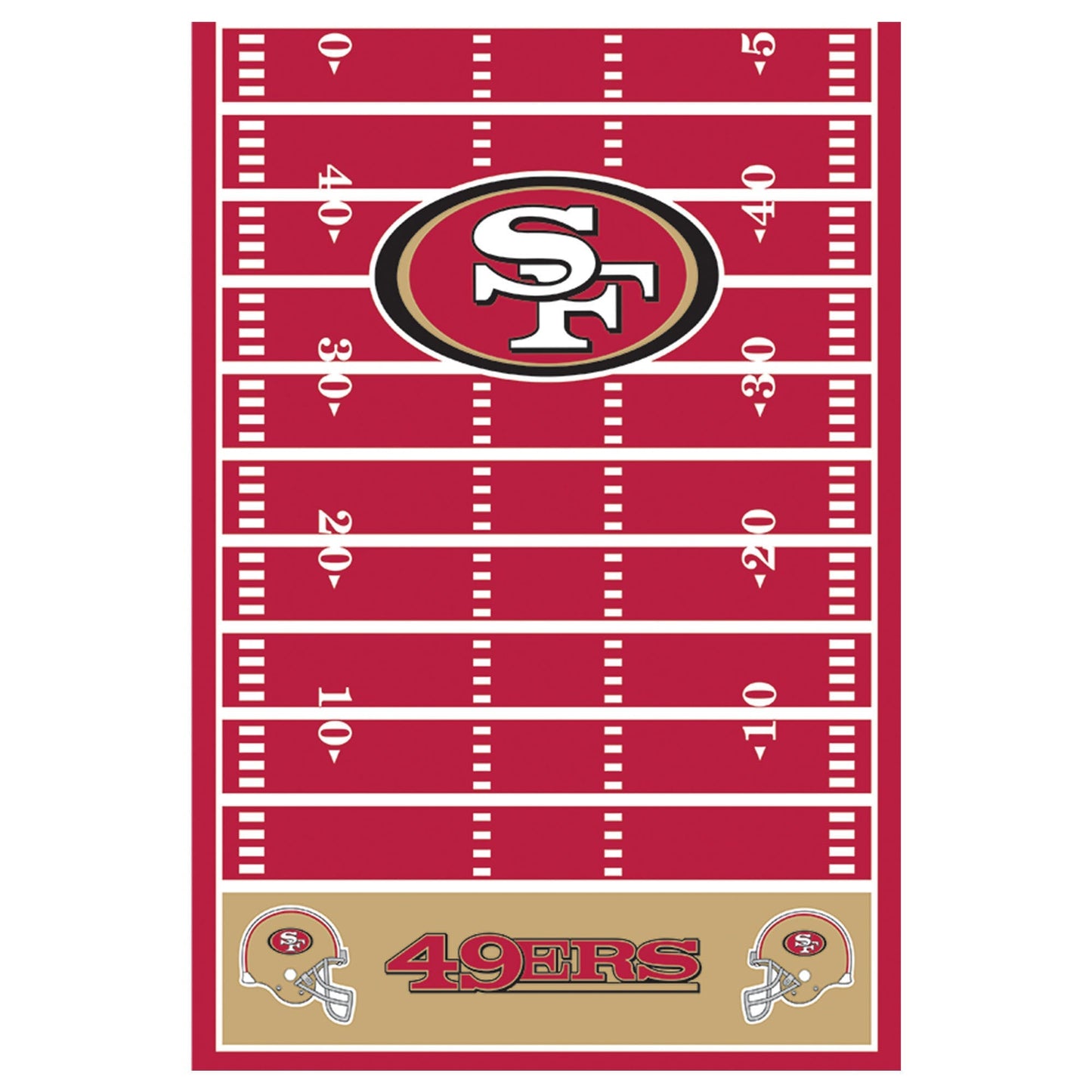 San Francisco 49ers Plastic Table Cover by Amscan from Instaballoons