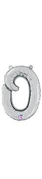 Script Letter O - Silver - Betallic