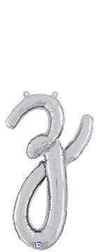 Script Letter Z - Silver - Betallic