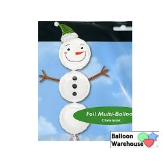 Snowman Multi-Shape 50″ Foil Balloon by Anagram from Instaballoons