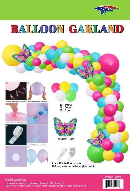 SoNice Latex Butterfly Balloon Garland