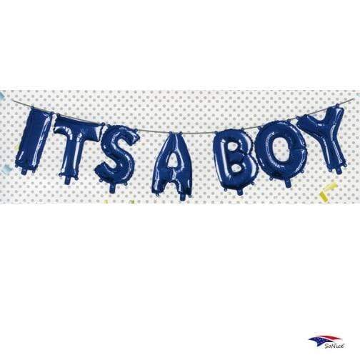 SoNice Mylar & Foil It's A Boy 16″ Balloon Banner Kit