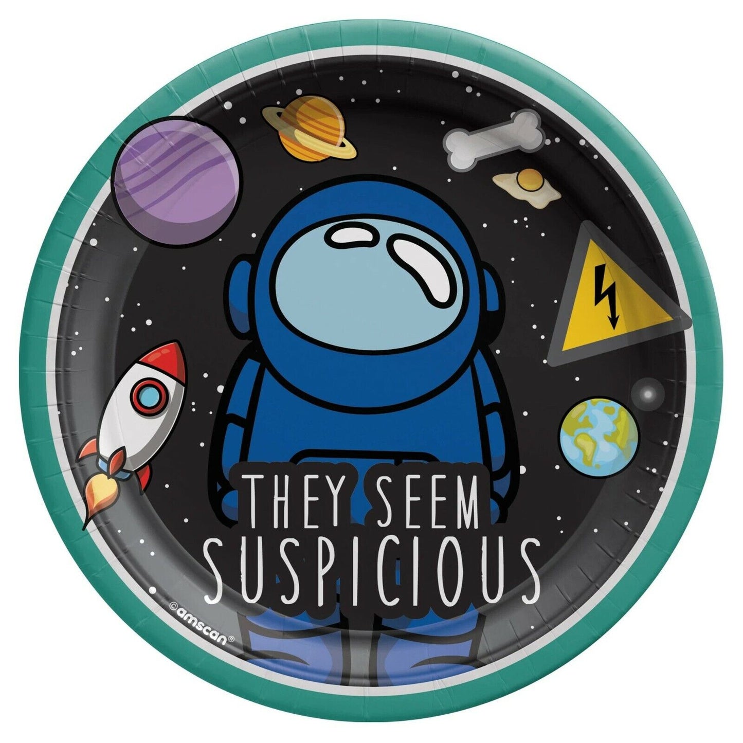 7" Paper Plates - Spies In Space (8ct) - Amscan