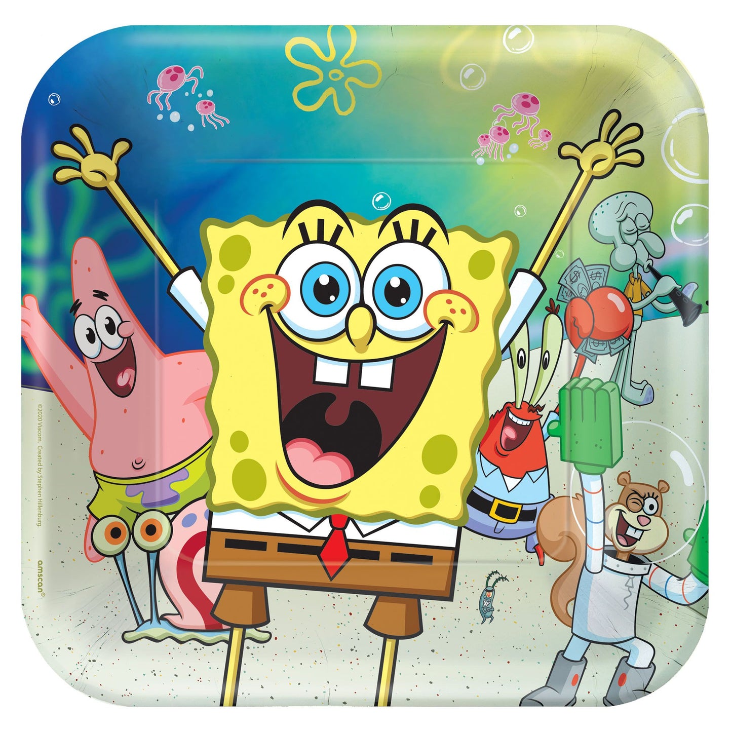 9" Paper Plates - SpongeBob (8ct) - Amscan