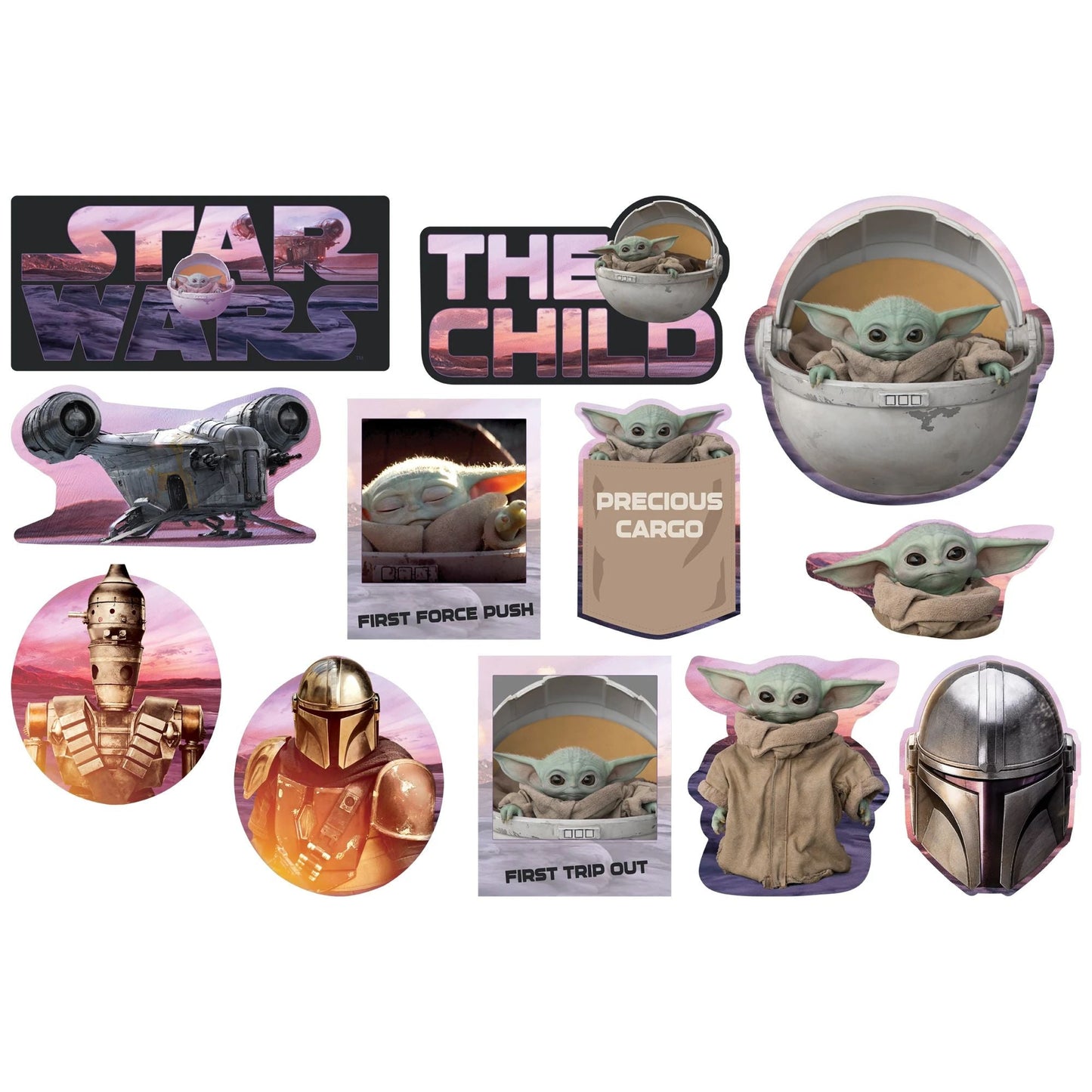 The Mandalorian - The Child Cutouts (12ct) - Amscan