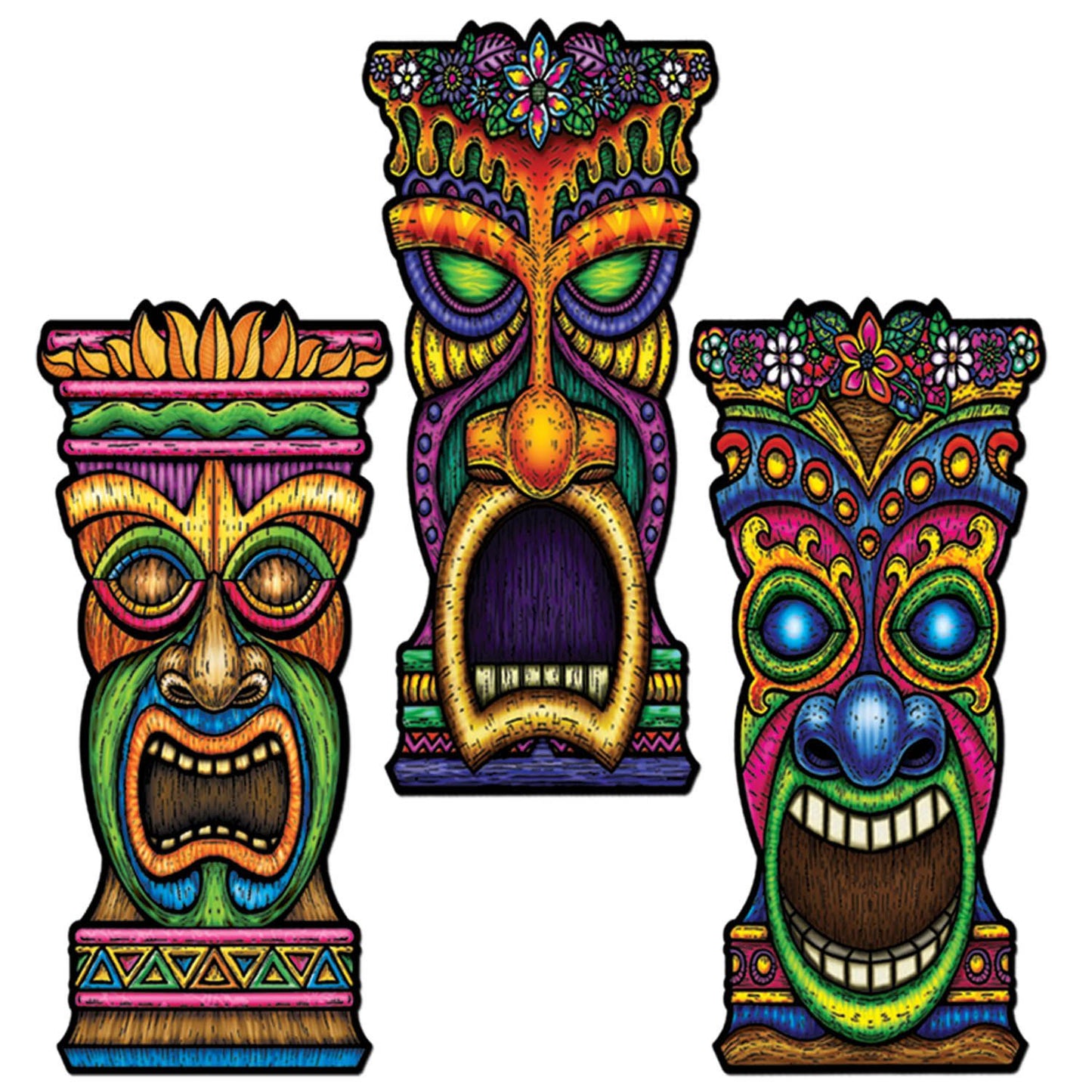 Tiki Cutouts 22″ by Beistle from Instaballoons