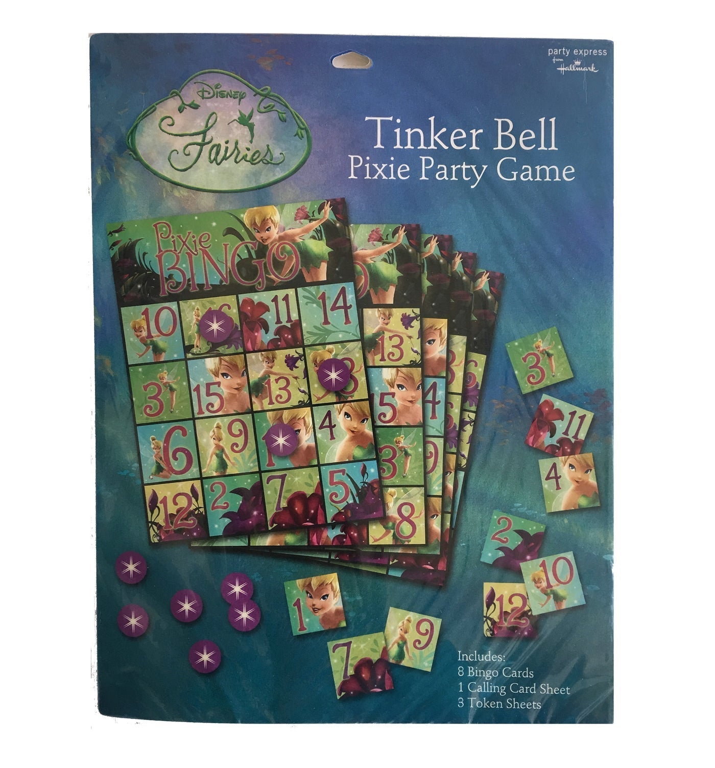 Tinker Bell and Disney Fairies Bingo Party Game