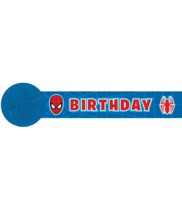 30' Crepe Paper Streamer - Spider-Man - Amscan