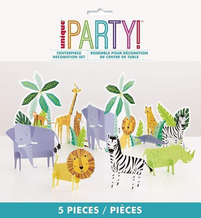 Unique Animal Safari Centerpiece Kit