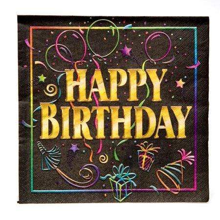 Unique Birthday Brilliance Lunch Napkins (8 count)