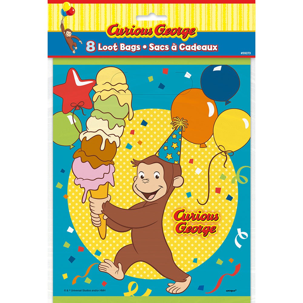 Curious George Lootbags (8 Pk)