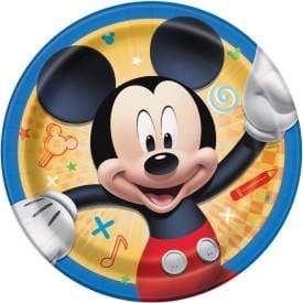 Unique Disney Mickey Roadster Round Dessert Plates 7″ (8 count)