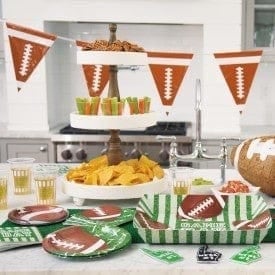 Unique Football Party Dessert Plates 7″ (8 count)