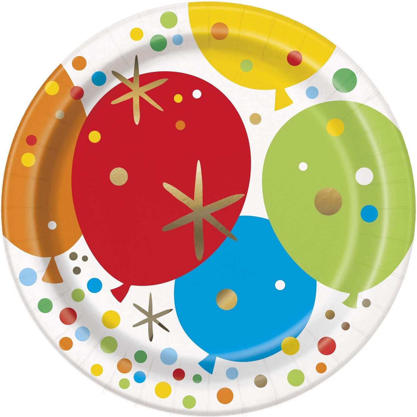 Unique Glitzy Gold Plates 7″ (8 count)