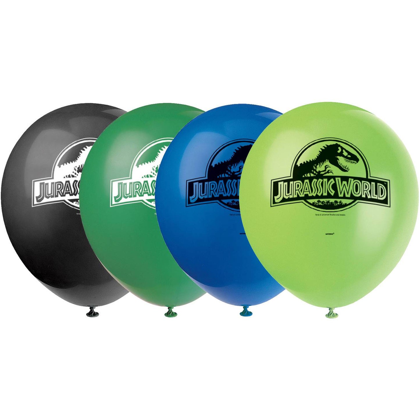 Unique Latex Jurassic World 12″ Latex Balloons (8 count)