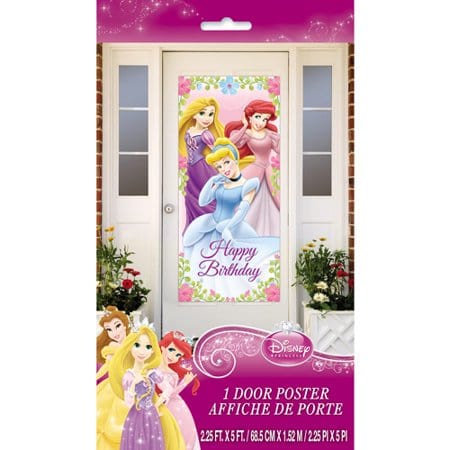 Unique Mylar & Foil Princess Door Poster 60″ x 27″