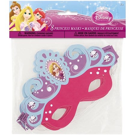 Unique Mylar & Foil Princess Masks (8 count)