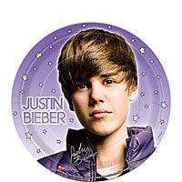 Unique Party Supplies Justin Bieber 7" Paper Plate (set of 8)