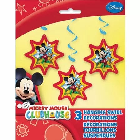 Unique Party Supplies Mickey Hanging Swirl Decoration