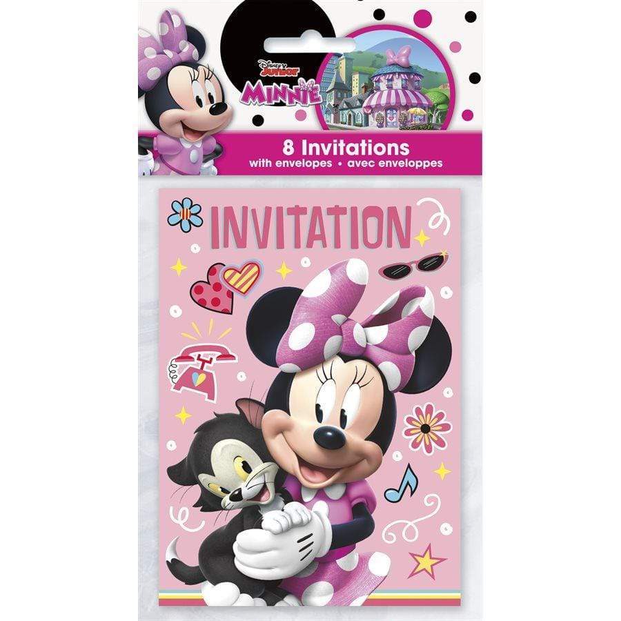 Unique Party Supplies Minnie Mouse Party Invitations (8 count)
