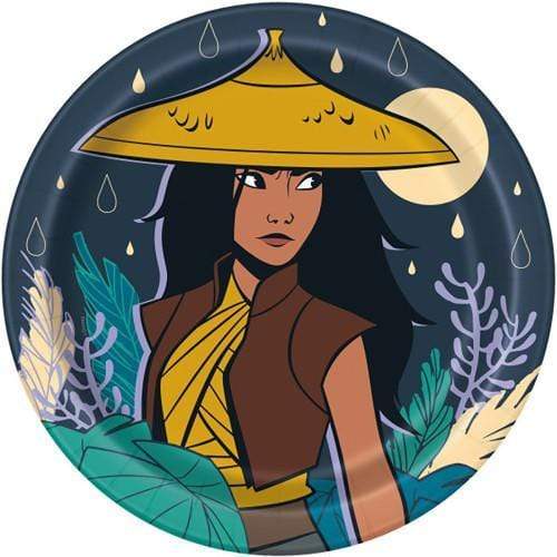 Unique Party Supplies Raya & The Last Dragon Plates 9″ Dinner Plates Balloons (8 count)