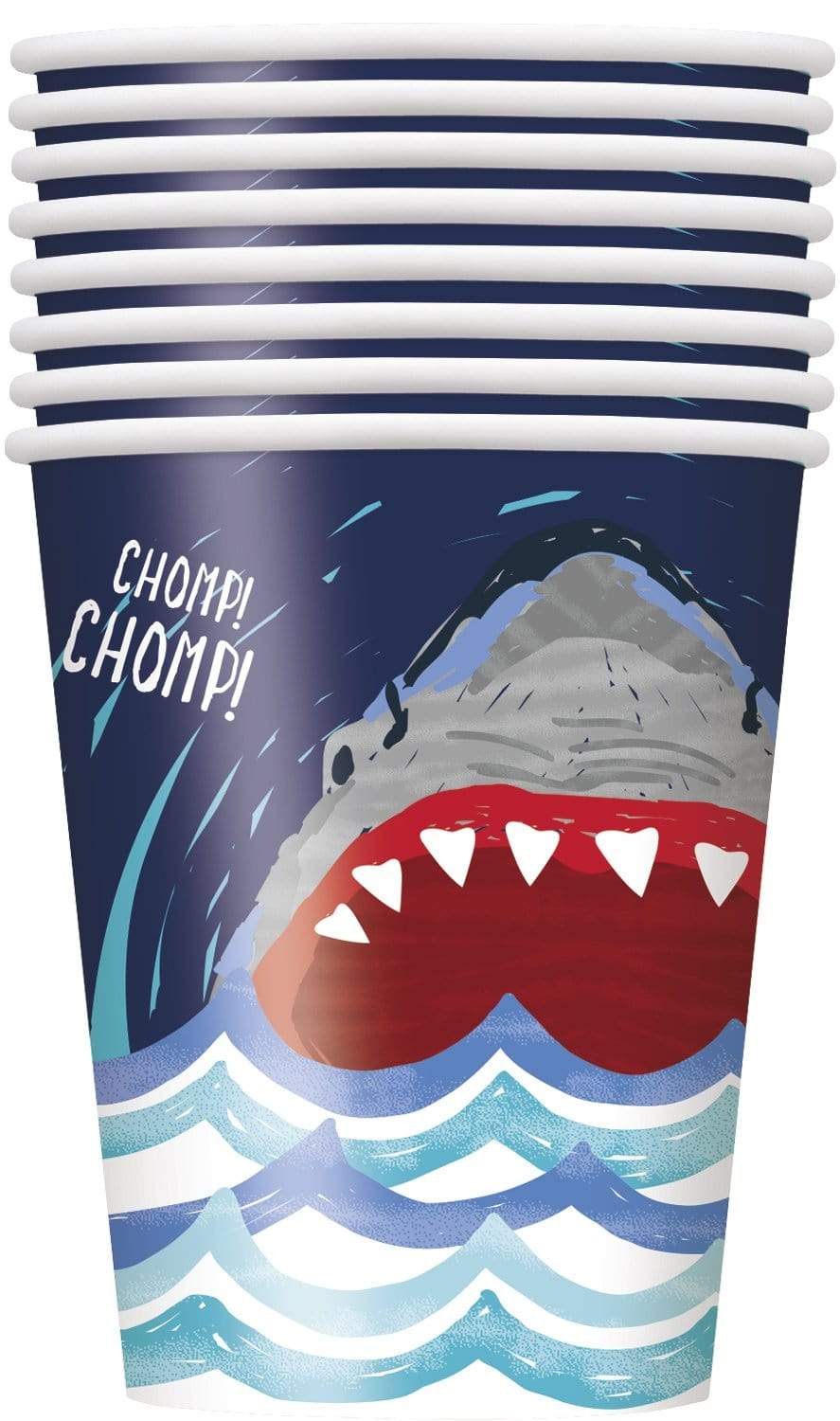 Unique Party Supplies Shark Surf 9oz Cup (8 count)