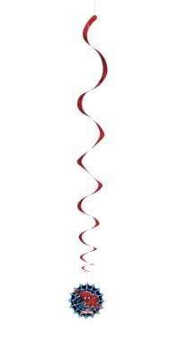Unique Party Supplies Spider Man Swirl Decorations (3 count)
