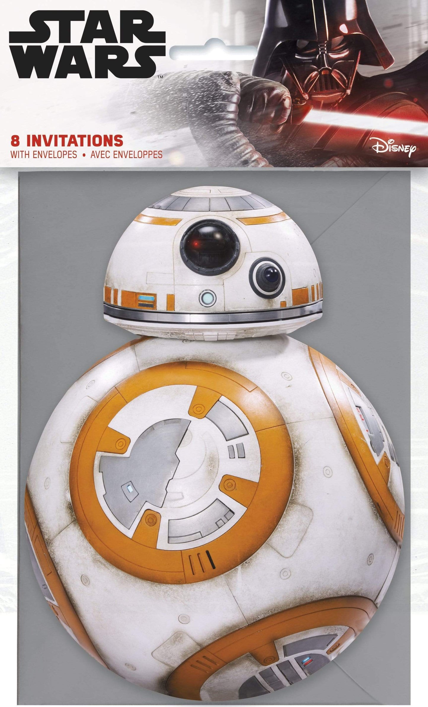 Unique Party Supplies Star Wars BB-8 Large Invitations (8 count)