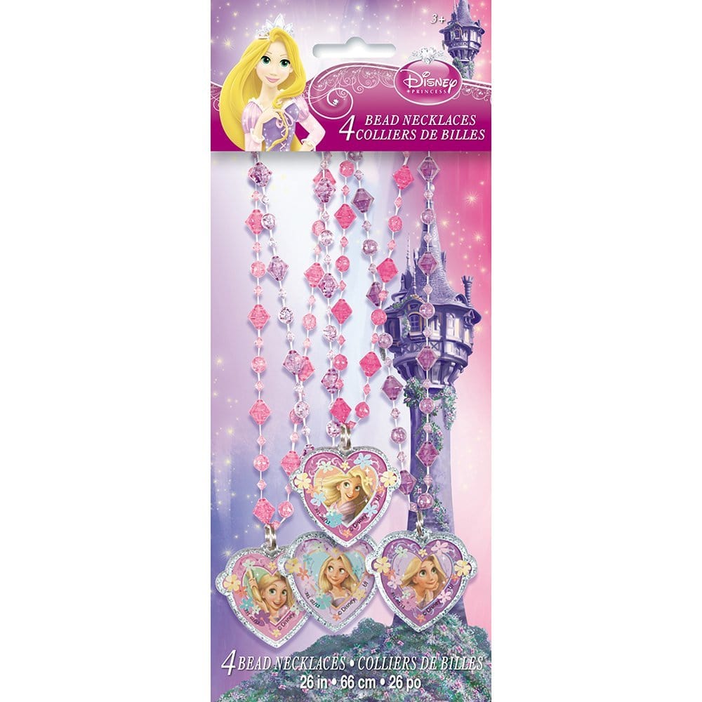 Unique Party Supplies Tangled Bead Necklaces (4 count)