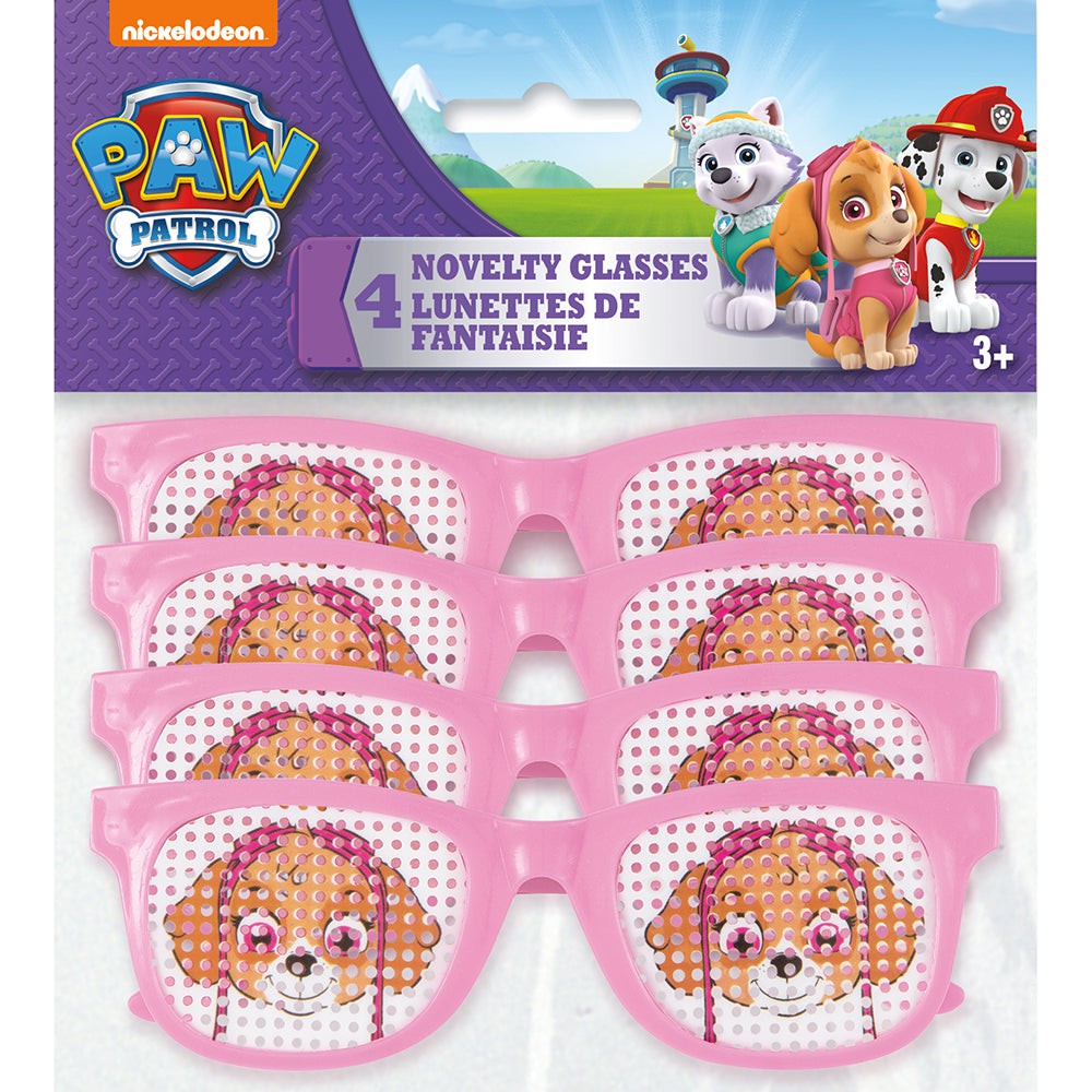 Paw Patrol Girl Pinhole Novelty Glasses (4 Pk)